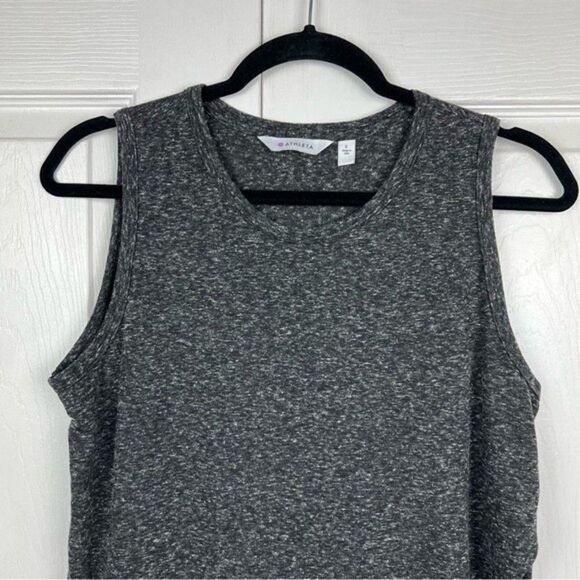Athleta Heather Gray Crossover Getaway Workout Layered Tank Top Women’s Size S - Picture 3 of 10